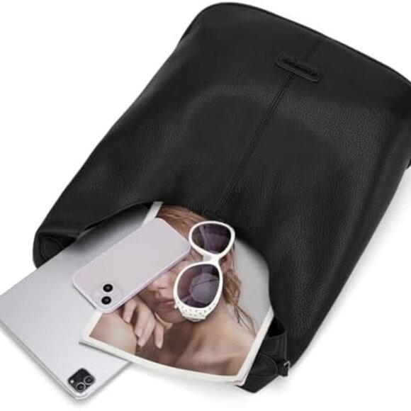 Hobo Bags Purse for Women Ultra Soft Foldable Shoulder Slouchy Handbags with Cos - Picture 4 of 9